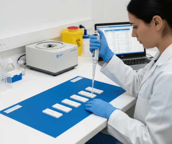 Diagram of a workflow, showing seamless integration.