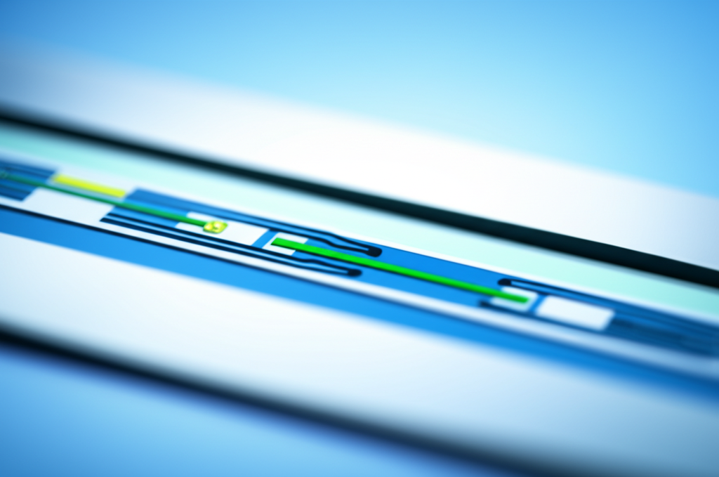 Diagram of a lateral flow immunoassay test cassette